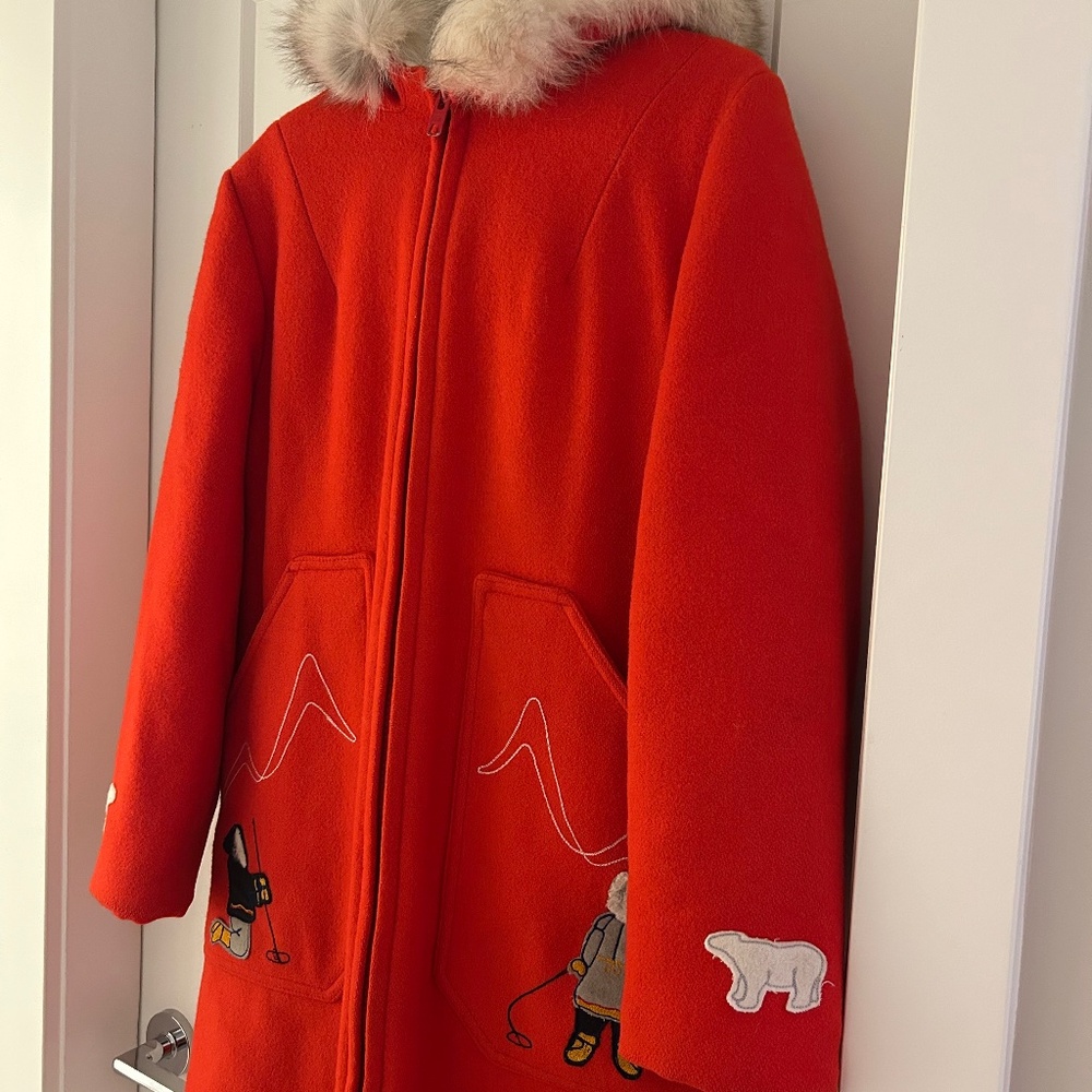 Northern Sun Red Vintage Women's Parka